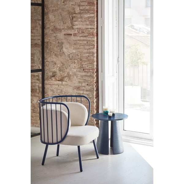 Măsuță auxiliară Teulat Cep, ø 50 cm, albastru-image-1