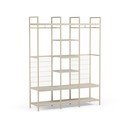 Șifonier crem deschis din oțel 140x179,5x40 cm Amara – Marckeric