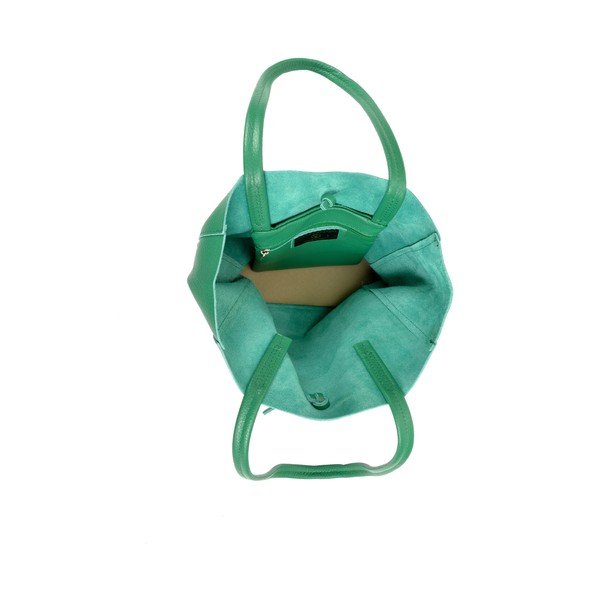 Geantă din piele Sofia Cardoni Simply, verde-image-2