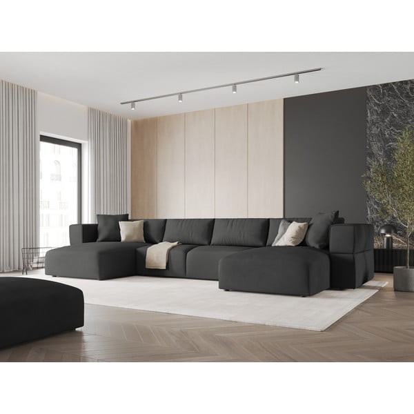 Colțar gri închis (în formă de "U") Esther – Milo Casa-image-1