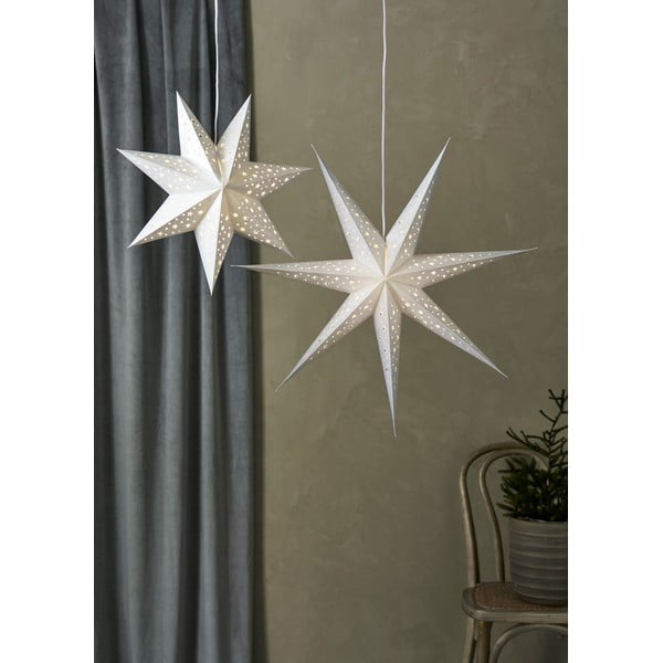Decorațiune luminoasă argintie ø 45 cm  cu model de Crăciun Solvalla – Markslöjd-image-1