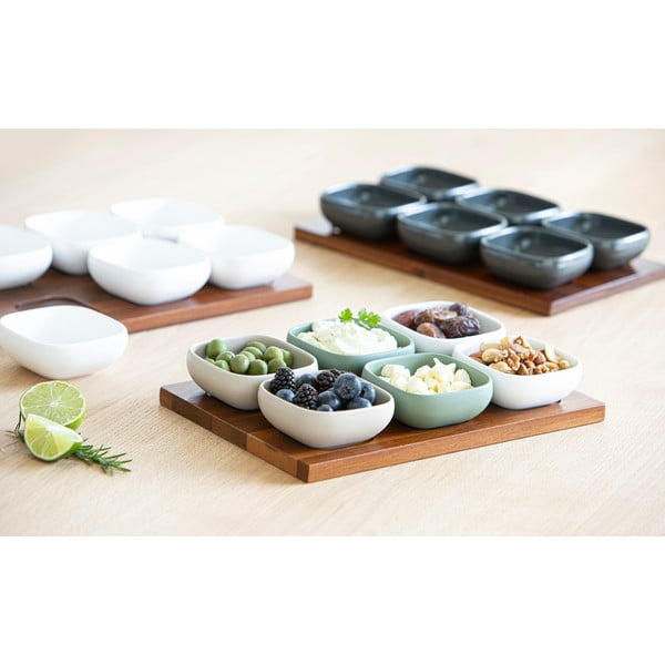 Set de servire alb 6 buc. din porțelan Essentials – Ladelle-image-3