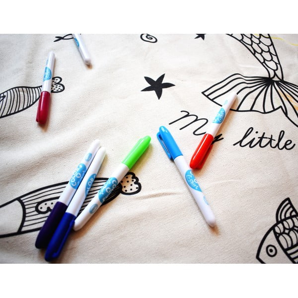 Set față de pernă din bumbac satinat și markere pentru textile Butter Kings Indian Racoon-image-3