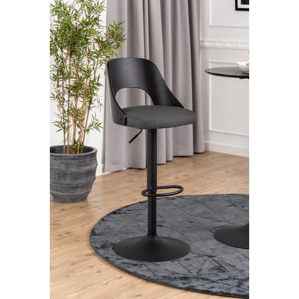 Scaune de bar gri-închis cu înălțime ajustabilă 2 buc. (înălțime șezut 84 cm) Lucy – Actona-image-2