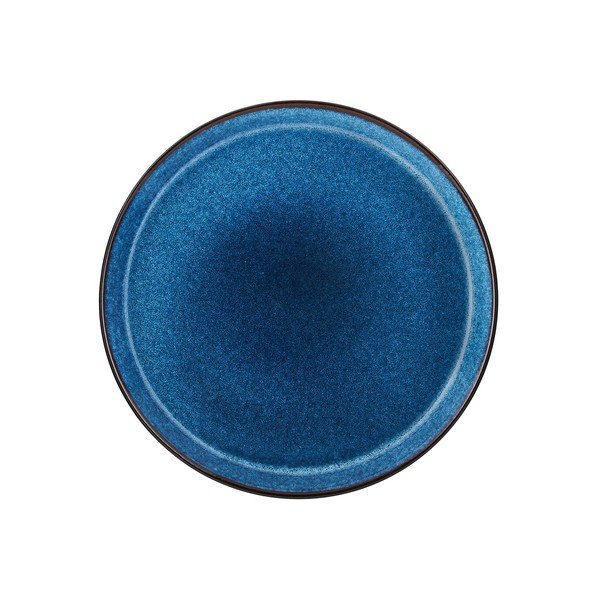 Farfurie neagră/albastră din gresie ø 27 cm Gastro Dark Blue/Black – Bitz