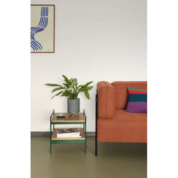 Măsuță auxiliară cu blat cu aspect de lemn de stejar 43x43 cm Jaunty – Hübsch-image-2