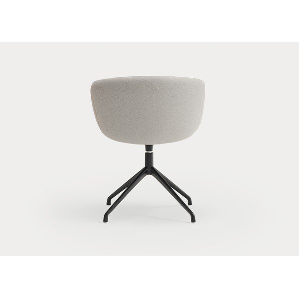 Scaun de living gri deschis cu cotiere tapițat Add – Teulat-image-4