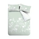 Lenjerie de pat Catherine Lansfield Meadowsweet Floral, 200 x 200 cm, alb - verde