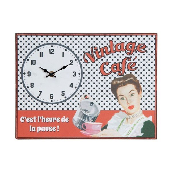 Ceas de perete Antic Line Vintage Café, 32 x 24 cm