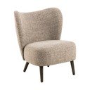 Fotoliu bej cu tapițerie din țesătură bouclé Elmont – Actona