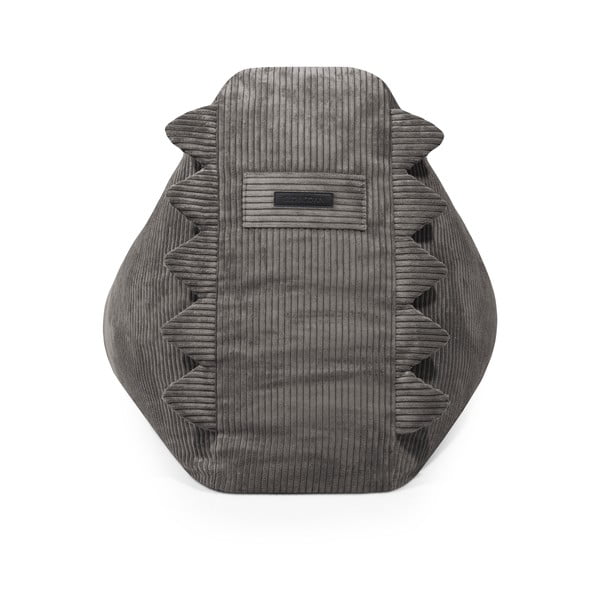 Fotoliu puf pentru copii negru cu tapițerie din catifea reiată Snug 80 Dragon – SLOWDOWN-image-4