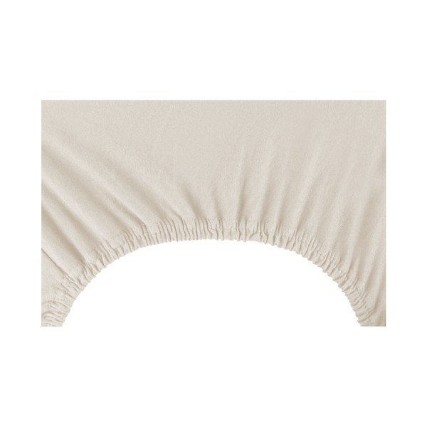 Cearșaf de pat cu elastic DecoKing Nephrite, 180–200 cm, bej-image-3