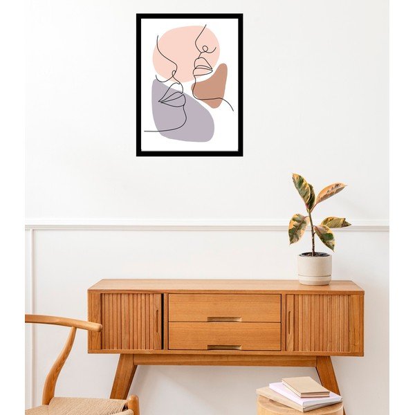 Poster 29x41 cm Woman Face Line – Veronika Boulová-image-1