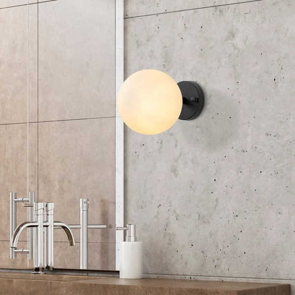 Aplică de perete alb-negru ø 15 cm Atmaca – Opviq lights-image-1