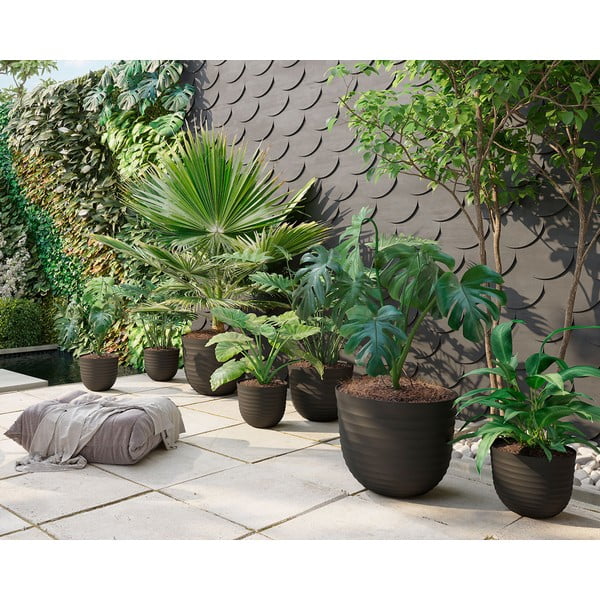 Ghiveci din plastic reciclat ø 30 cm Havana – Artevasi-image-1