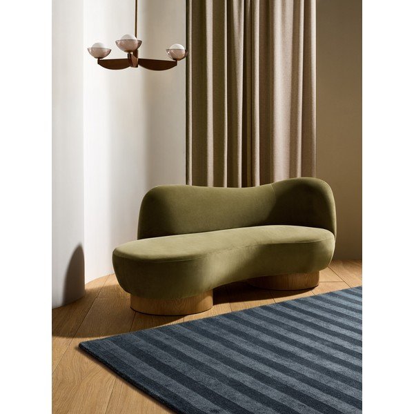 Covor albastru închis țesut manual din fibre reciclate 160x230 cm Connor – MADE-image-1
