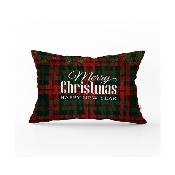 Față de pernă cu model de Crăciun Minimalist Cushion Covers Tartan, 35 x 55 cm