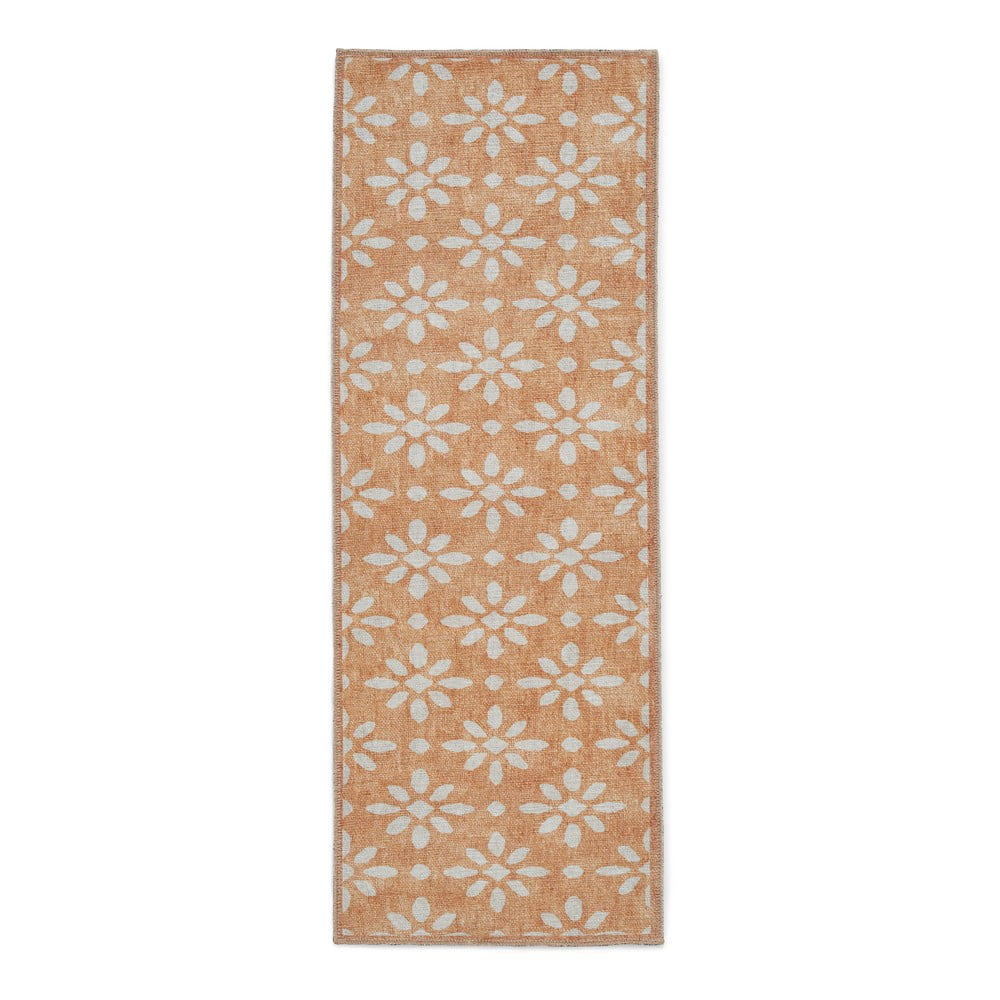 Covor tip traversă galben ocru lavabil 76x230 cm Coral Yellow – Think Rugs