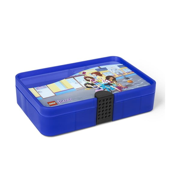 Cutie depozitare compartimentată LEGO® Friends, albastru