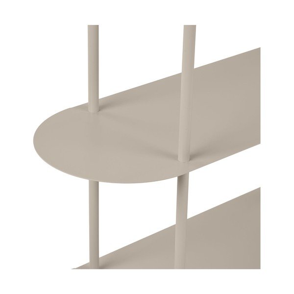 Etajeră bej din metal 90x150x31 cm Rieti – House Nordic-image-3