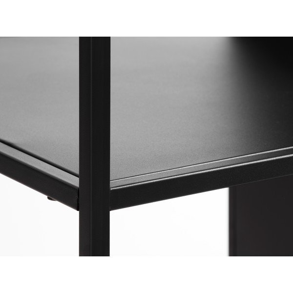 Bibliotecă neagră din metal 90x180 cm Malibu – Unique Furniture-image-4