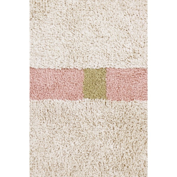 Covor roz/crem lavabil/țesut manual din bumbac 200x300 cm Lanes Vintage Nude – Lorena Canals-image-4