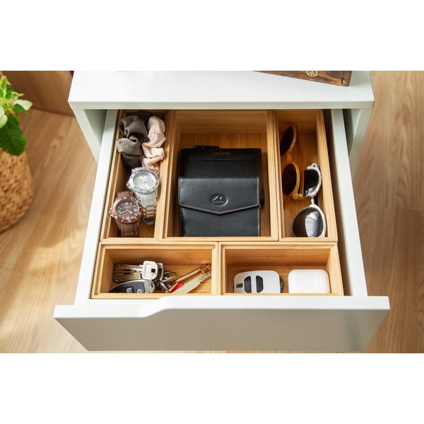 Organizator din bambus Compactor, 22,5 x 15 x 6,35 cm-image-3