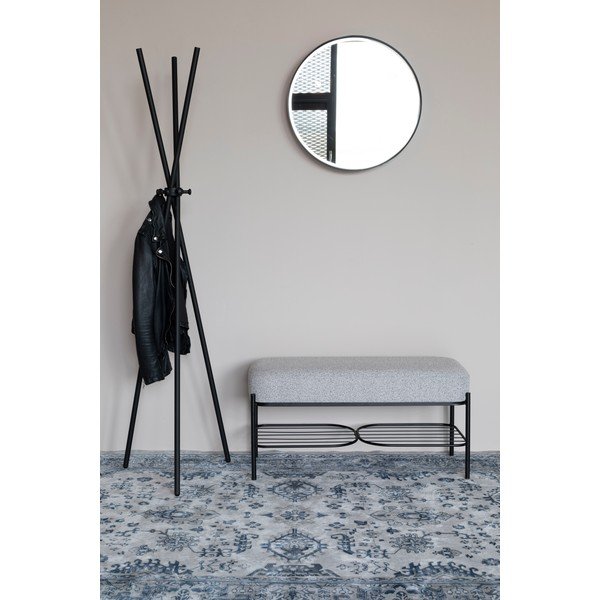 Bancă White Label Milou, gri deschis-image-1