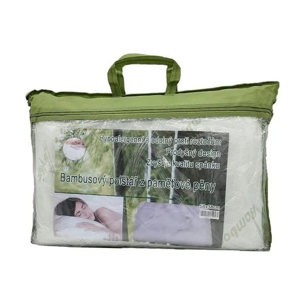 Pernă anatomică cu umplutură de spumă cu memorie 58x38 cm – JAHU collections-image-2