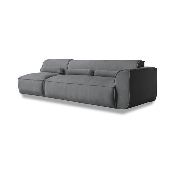 Șezlong modular gri (cu colț pe partea dreaptă) Flex Felix – Miuform