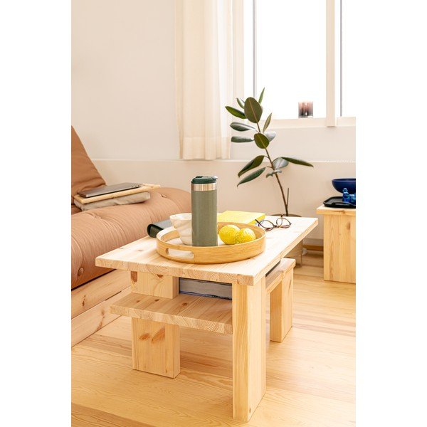 Măsuță de cafea maro din lemn de pin 45x68 cm Japan – Karup Design-image-4