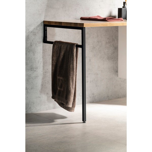 Suport pentru blat negru din oțel 49x2 cm – Sapho-image-1