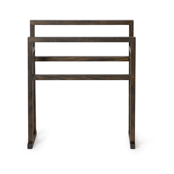 Suport din lemn de stejar pentru prosoape Wireworks Mezza Dark Grande-image-1