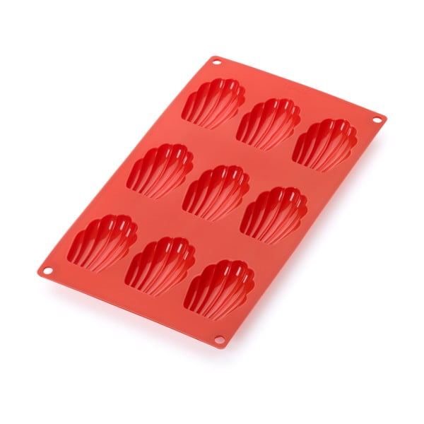 Formă din silicon cu 9 locuri Lékué, roșu