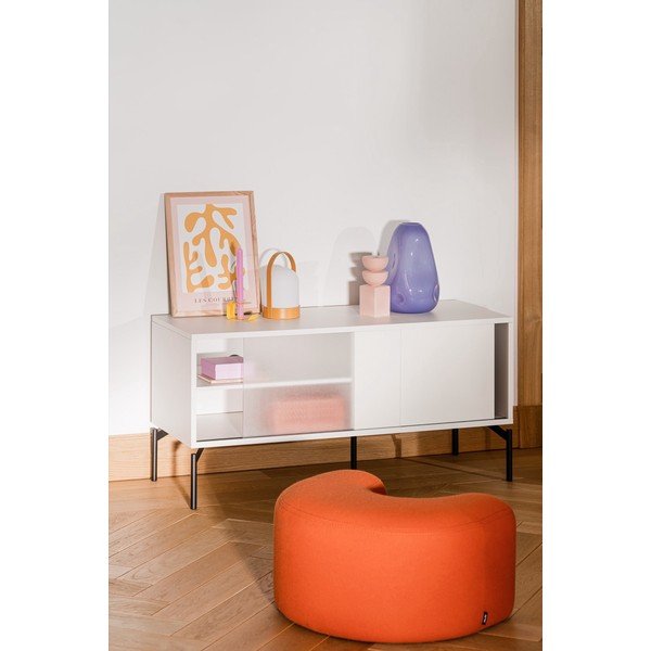 Comodă TV grej 116x55x42 cm Met Mini – noo.ma-image-4