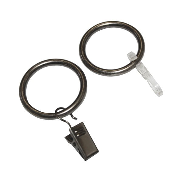 Inele de perdele cu cârlig în set de 10 - SP TREND-image-1