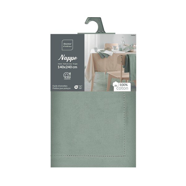 Față de masă potrivit pentru spălare automată din bumbac 140x240 cm Charline – douceur d'intérieur