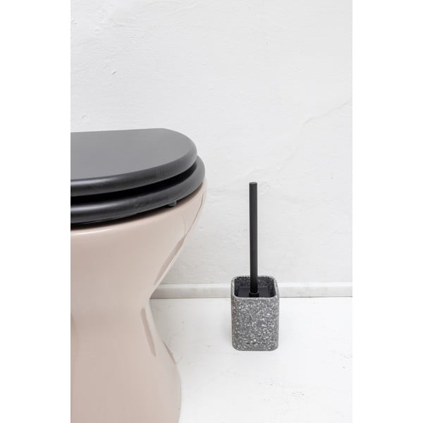 Perie de WC gri din polirășină Tom Tailor T-Terrazzo – Wenko-image-1