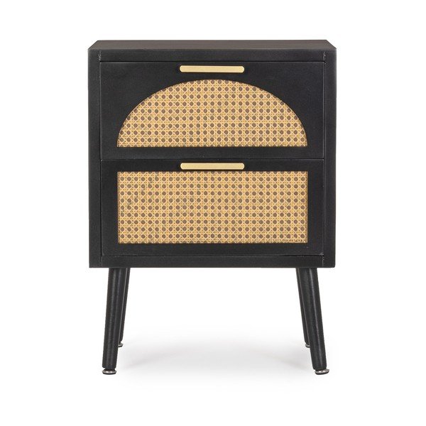 Dulap negru/în culoare naturală 45x60x30 cm Josine – Yes Everyday-image-1
