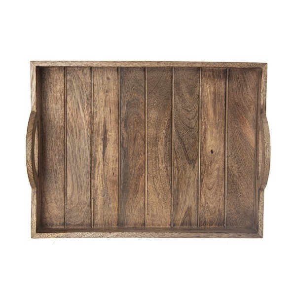 Tavă de servit de servire din lemn 30.5x40.5 cm Mango – Orion-image-2