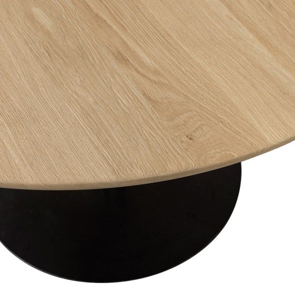 Masă de dining rotundă cu blat din lemn de stejar ø 120 cm Tablo – WOOOD-image-3