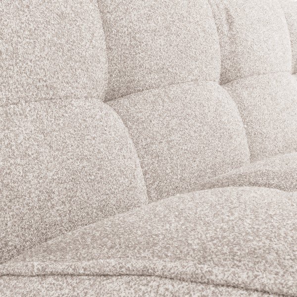 Canapea bej cu tapițerie din țesătură bouclé 204 cm Cluster – vtwonen-image-1