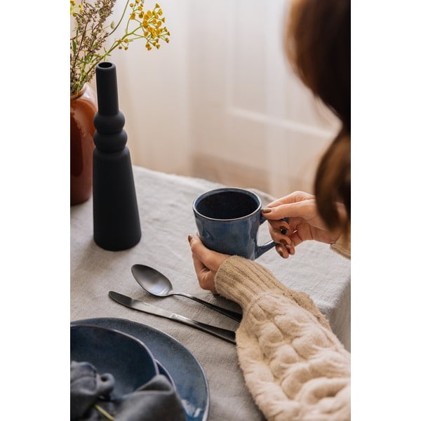 Serviciu de masă 24 buc. albastru închis din gresie Glosia - Bonami Selection-image-4