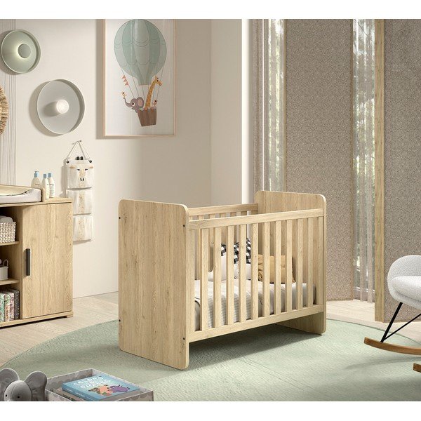 Pătuț în culoare naturală 60x120 cm Sam – Vipack-image-1