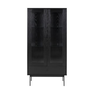 Vitrină cu sertar Actona Angus, negru