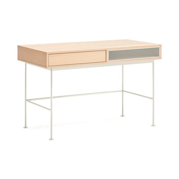 Birou cu blat cu aspect de lemn de stejar 60x120 cm Yoko – Teulat-image-2