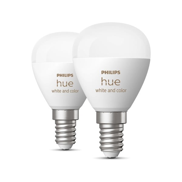 Becuri smart E14, 2 buc. 5 W White and color ambiance – Philips Hue