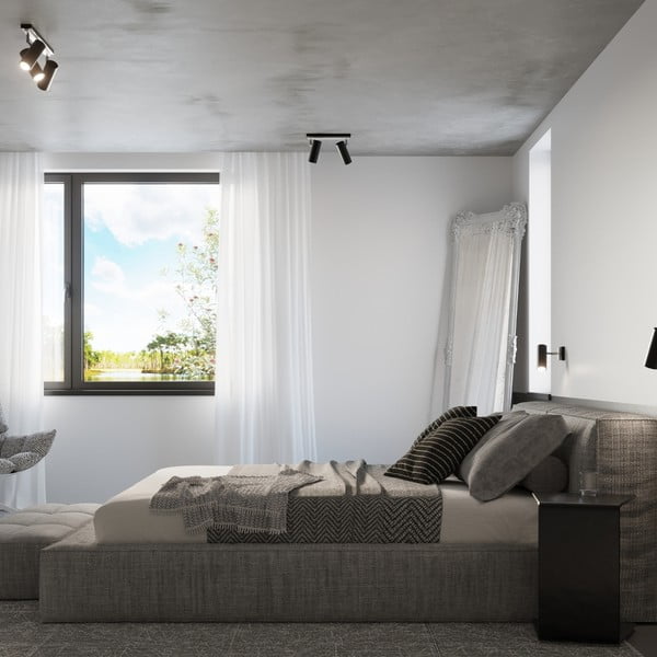 Aplică de perete neagră Mira – Sollux-image-4