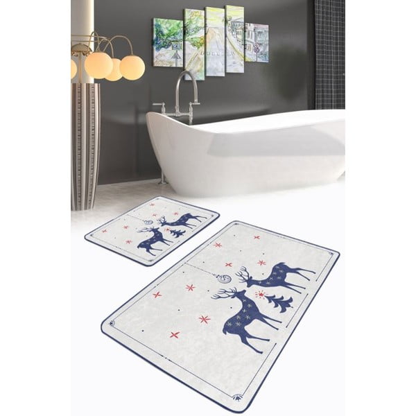 Covorașe de baie crem 2 buc. 60x100 cm – Mila Home-image-3