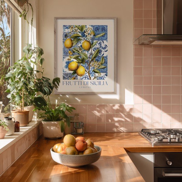 Tablou cu ramă imprimat 40x50 cm Sicilia – Styler-image-1